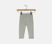 Baby Girls Lace-Trim Leggings  Light Grey - thumbnail