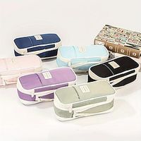 1pc Expandable Pencil Case With Compartments, Large Capacity Pencil Cases Pencil Bag Pouch, Portable Pencil Case Large School Stationery Organizer, Makeup Cosmetic Bag Desk Storage Organization Lightinthebox - thumbnail