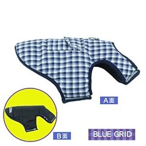 Dog Cat Coat Plaid Patterned Animal Adorable Cute Dailywear Casual / Daily Dog Clothes Puppy Clothes Dog Outfits Soft Blue Costume for Girl and Boy Dog Polyester XL miniinthebox