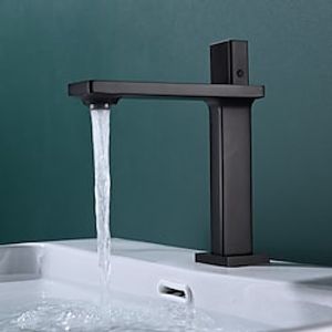 Bathroom Sink Faucet - Classic Electroplated  Black  White Painted Finishes Centerset Single Handle One HoleBath Taps Lightinthebox
