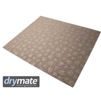 Drymate Litter Trapping Mats Debossed Paw Litter Mat Taupe 28 X 34 Inches