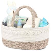 Little Story Cotton Rope Diaper Caddy - Ivory LS_DPCA_IV