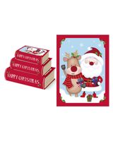 Homesmiths Christmas Book Box Cute Set of 3