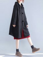 Pocket Hooded Long Sleeves Coats