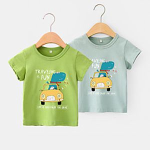 [12m-7y]boys cartoon print short sleeve t-shirt Lightinthebox
