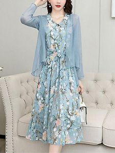 New chiffon sunscreen dress two-piece dress