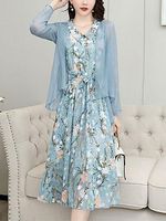 New chiffon sunscreen dress two-piece dress - thumbnail