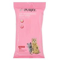 Purry Cat Wipes With Fresh Scent - 50 Ct