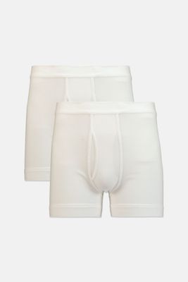 Mens 2 Pack Slipboxer  White