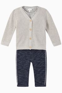 T-Shirt, Cardigan & Pants Set