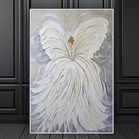 Mintura Handmade Thick Texture Flower Fairy Oil Paintings On Canvas Wall Art Decoration Modern Abstract Picture For Home Decor Rolled Frameless Unstretched Painting miniinthebox