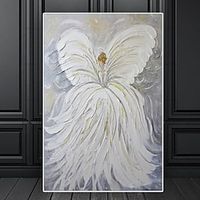 Mintura Handmade Thick Texture Flower Fairy Oil Paintings On Canvas Wall Art Decoration Modern Abstract Picture For Home Decor Rolled Frameless Unstretched Painting miniinthebox - thumbnail