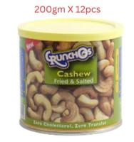 Crunchos Fried and Salted Cashew 200g - Carton of 12 Packs