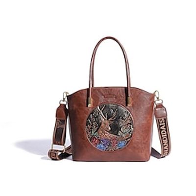 Women's Tote Crossbody Bag PU Leather Daily Holiday Zipper Large Capacity Waterproof Multi Carry Crocodile Elk Black Brown Lightinthebox Women's Tote Crossbody Bag PU Leather Daily Holiday Zipper Large Capacity Waterproof Multi Carry Crocodile Elk Black Brown Lightinthebox