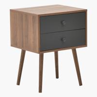 Wooden Top Accent Table with Drawers