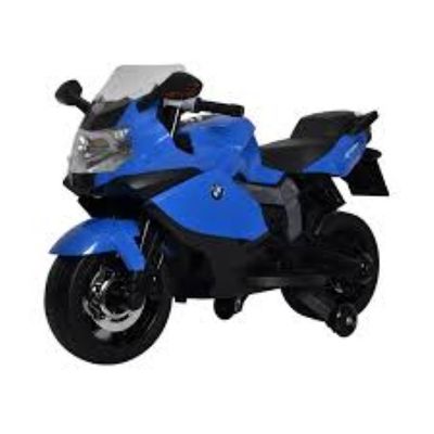 Megastar Licensed 12V Ride On BMW Bike Junior Rider Electric Motorcycle For Kids - Blue (UAE Delivery Only)