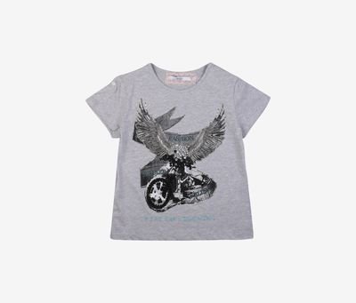Kids Girls Sequins Fashion Top Grey Kids Girls Sequins Fashion Top Grey