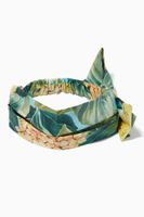 Hairband in Floral Print Cotton Poplin
