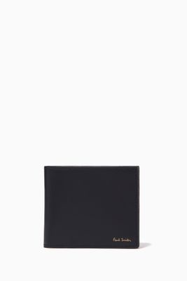 Signature Stripe Billfold Wallet in Leather