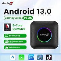 CarlinKit CarPlay Ai TV Box Wireless Apple CarplayAndroid Auto Android 13.0 QCM6125 8128G Streaming Box for Tiktok 4GLTE Lightinthebox - thumbnail