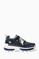 Panelled Leather & Technical Fabric Sneakers Panelled Leather & Technical Fabric Sneakers
