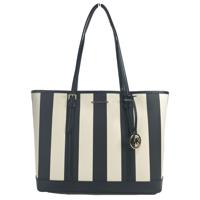 Michael Kors Jet Set Travel Large TZ Shoulder PVC Tote Bag Purse Black Multi - 28213