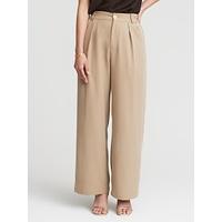 Classic High Rise Elastic Waist Trouser