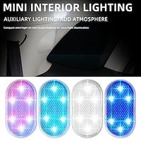 1PCS Car Interior Mini Light Touch Ambient Light Auto Roof Ceiling Reading Lamp LED Car Styling Touch Night Light USB Charging miniinthebox - thumbnail