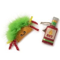 Smartykat® Happy Hotstuff™ Set Of 2 Catnip Filled, Pure, Potent, with Ribbons and Feathers Cat Toys