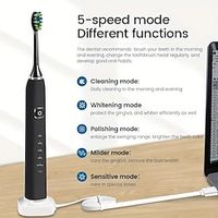 Sonic Electric Toothbrush 90 Day Recharge IPX7 Water Resistant 5 Modes Built-in Smart Timer - The Perfect Gift for Mom and Dad! Lightinthebox - thumbnail