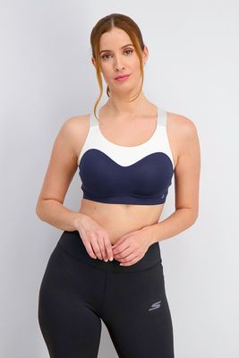 Womens Racerback Padded Sports Bra Dark Navy Womens Racerback Padded Sports Bra Dark Navy