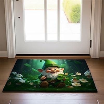Saint Patrick's Day Doormat Non-Slip Oil Proof Rug Gnome Indoor Outdoor Mat Bedroom Decor Bathroom Mat Entrance Rug Door Mat Lightinthebox