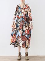 Irregular Hem Printed Dresses