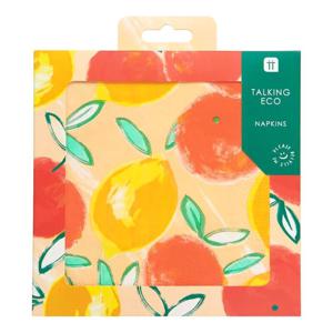Talking Tables Citrus Choice Eco Napkin 33 cm (Pack of 21)