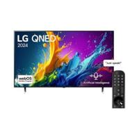 55 Inch LG QNED QNED80 4K Smart TV, 60HZ, AI Magic remote HDR10 webOS24 2024, Black 55QNED80T6B.AMVE