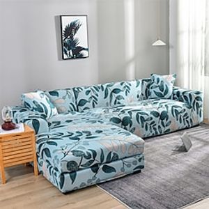 Stretch Sofa Cover Slipcover with Seat Cover Elastic Sectional Couch Armchair Loveseat 4 Or 3 Seater L Shape Soft Durable Washable Lightinthebox