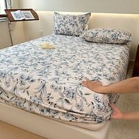 A-Class Bedsheet Cover, Cotton Small Cotton Bedsheet Protective Cover, Solid Color Bedsheet Cover, Bedsheet Mattress Cover Lightinthebox - thumbnail