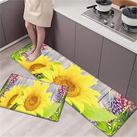 Sunflowers Farmhouse Area Rug Kitchen Mat Non-Slip Oil Proof Floor Mat Livingroom Rug Indoor Outdoor Mat Bedroom Decor Bathroom Mat Entrance Rug Door Mat Lightinthebox