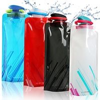 Foldable Water Bottles, 700 ml Collapsible Flexible Water Bottle with Screw Cap, Reusable, BPA-Free, for Hiking, Adventure, Travel Lightinthebox
