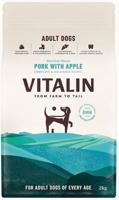 Vitalin Pork with Apple Dog Dry Food - 2KG ( Exp 12/2/2025)