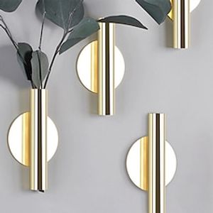 Wall Mount Flower Vase Tube Wall Hanging Metal Plants Holder Rack Flowerpot Home Decor Wedding Decoration For Livingroom Vase Lightinthebox