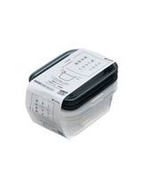 Hokan-sho 180ML Plastic Square Food Container Pack of 3