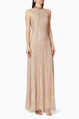 Embellished Tulle Gown Embellished Tulle Gown