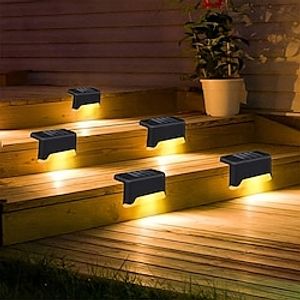 Solar Step Light Waterproof Courtyard Lights Fence Decor Wall Lamp Outdoor Railing Stair Step Decorative Lighting miniinthebox