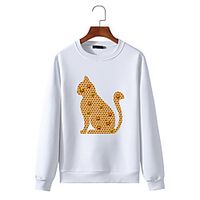 Men's Sweatshirt Print Print Daily Hot Stamping Streetwear Hoodies Sweatshirts  Wine Red Blue Purple Lightinthebox - thumbnail