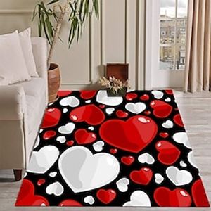 Valentine's Day Roses Area Rug Kitchen Mat Non-Slip Oil Proof Floor Mat Livingroom Rug Indoor Outdoor Mat Bedroom Decor Bathroom Mat Entrance Rug Door Mat Lightinthebox
