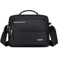 Men's Handbag Messenger Bag Oxford Cloth Office Zipper Large Capacity Geometric Black Gray Lightinthebox - thumbnail
