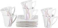 Royalford Cup & Saucer 12pcs, White - RF4306