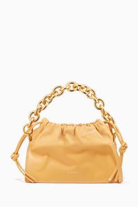 Mini Bom Bag with Chain Handle in Leather
