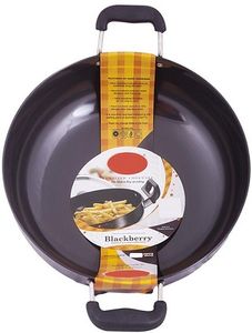 Raj Aluminum Anodized Deep Kadai, Black(BBAK16)